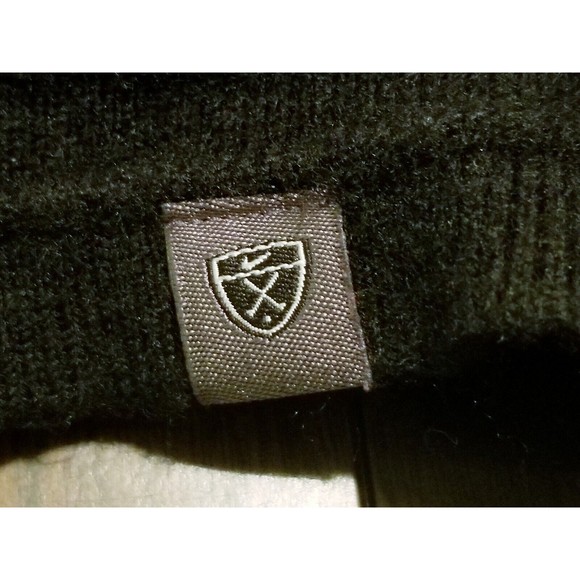 Nike Tiger Woods Sweater Men's Size Large Black Merino Wool Crewneck Pullover - Picture 3 of 5
